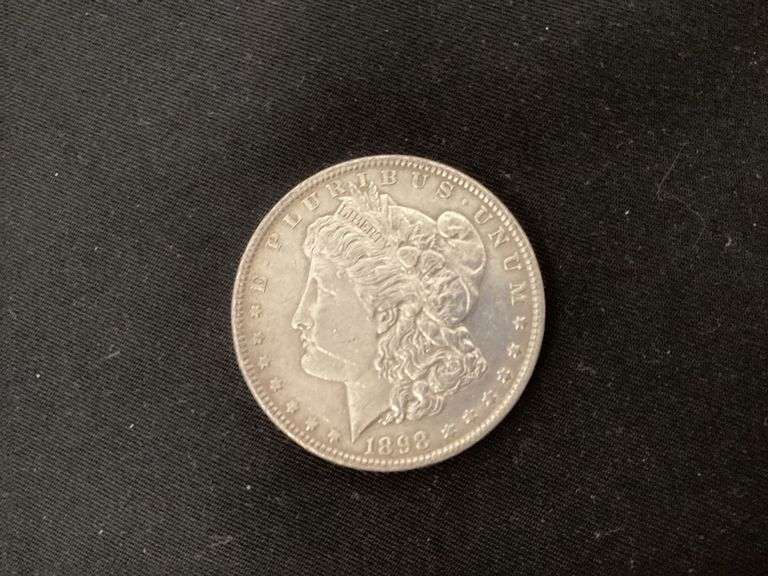 1898 Morgan silver dollar image