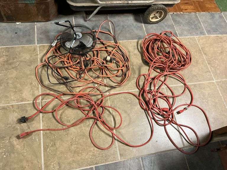 Assorted extension cords image