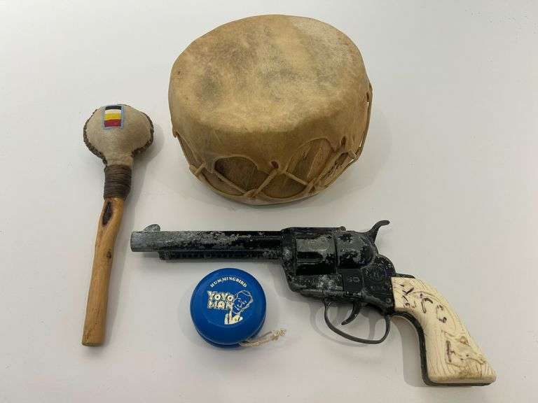 Toy Revolver, Drum, and Mother's Brothers Yo-Yo Lot image