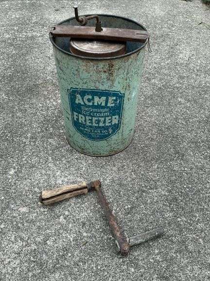 Acme 5 minute metal ice cream freezer image