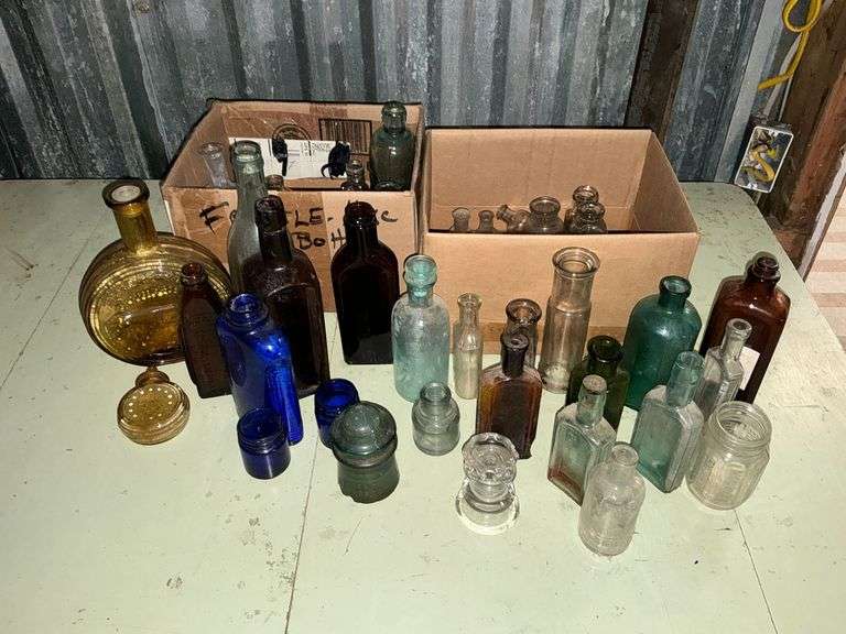Old bottles, medicine, Vicks, brown bottles, etc. image