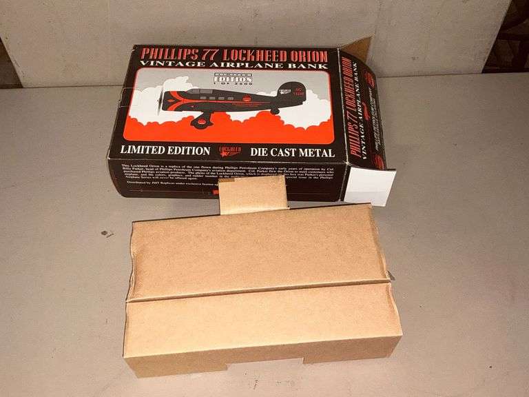 Lockheed Orion diecast airplane bank image