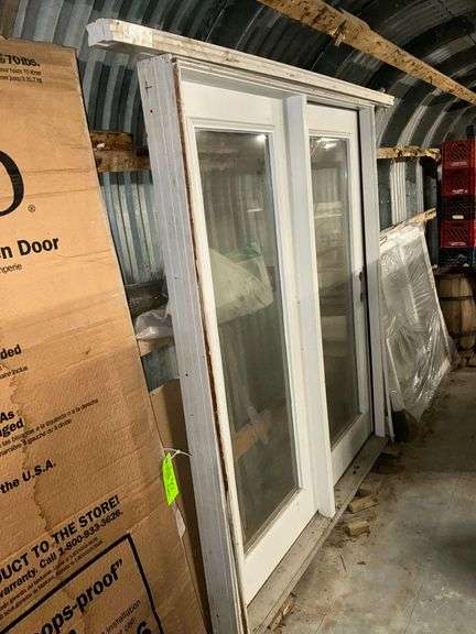 Patio door with one side opening image