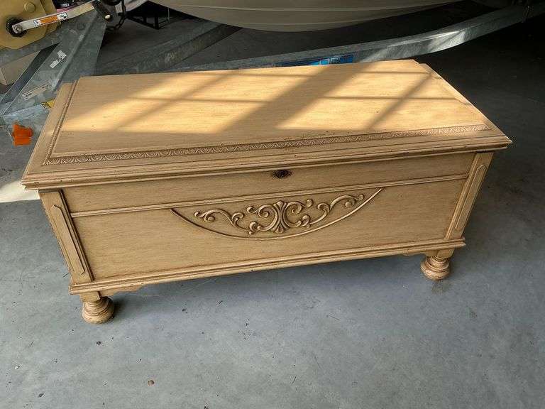 Lane cedar chest, one foot cracked image