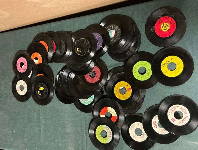 Collection of 45 records image