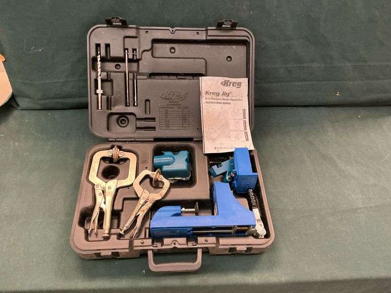 Kreg Jig pocket hole system in plastic case. image
