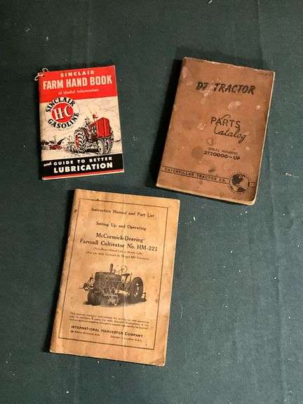 Sinclair manual, Farmall HM-221 manual, D7 Tractor parts manual image
