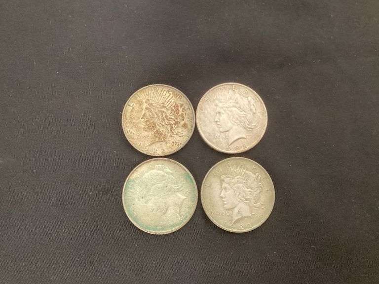 Peace silver dollars image