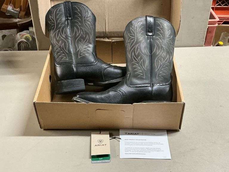 Ariat men's leather western square toe boots image