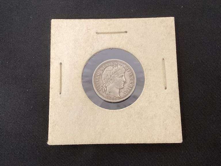 1907-D Barber dime, full liberty extra fine image