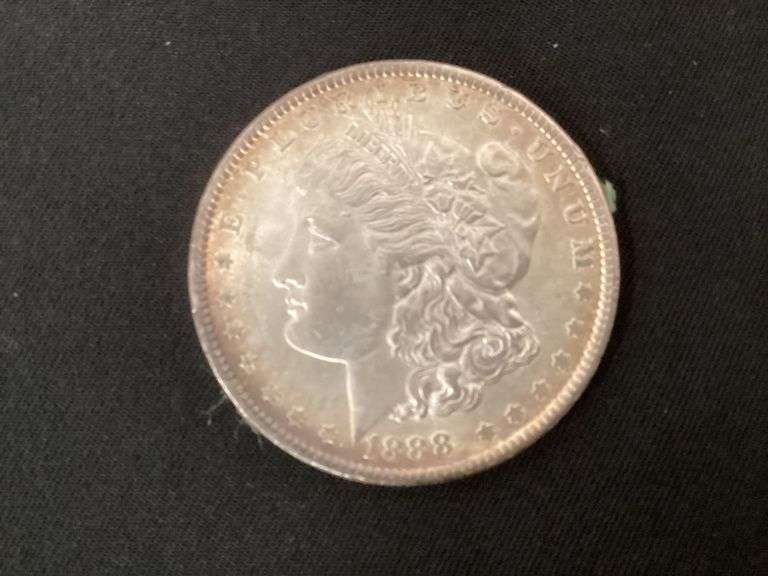 1888 Morgan silver dollar image