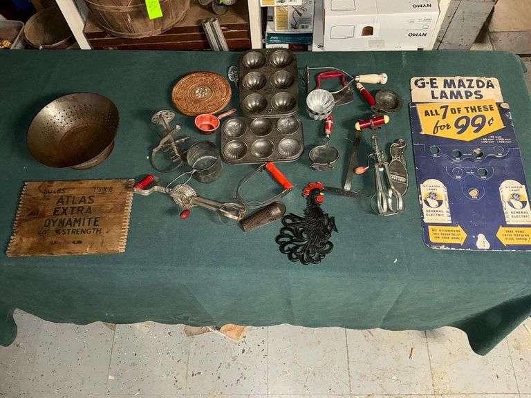 Vintage kitchen utensils. image