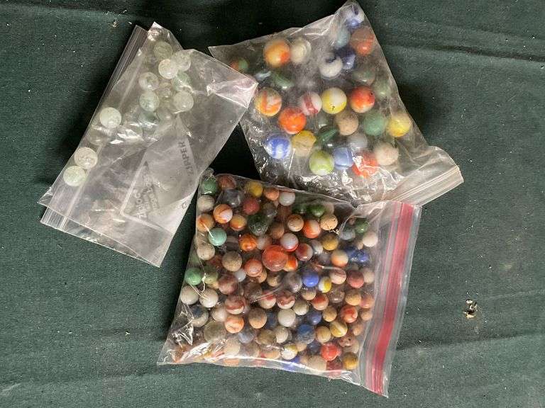 Assortment of marbles. image