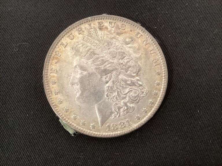 1881 Morgan silver dollar image