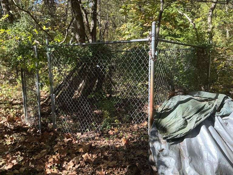 Chain link dog kennel image