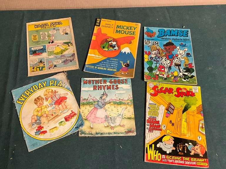 Comic books, Mickey Mouse, Bamse, Kajsa Anka, Sugar & Spike image