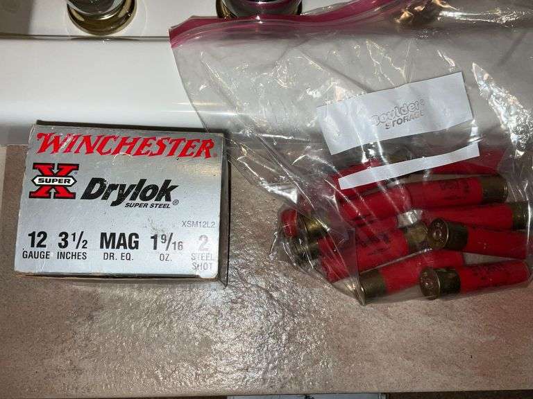 Winchester drylok 12 gauge 3 1/2" No. 2 steel shells 35 +/- rounds image