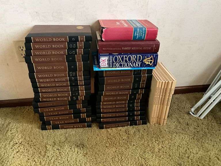 World Books, American Heritage collection, dictionary, etc. image
