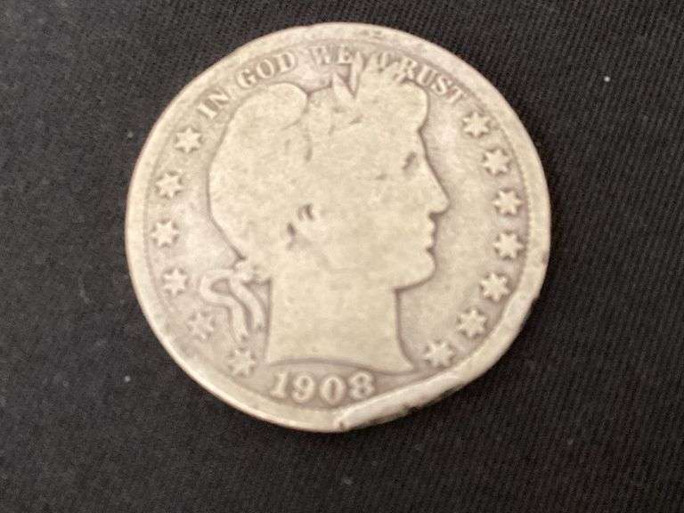 1908-D Barber half dollar image