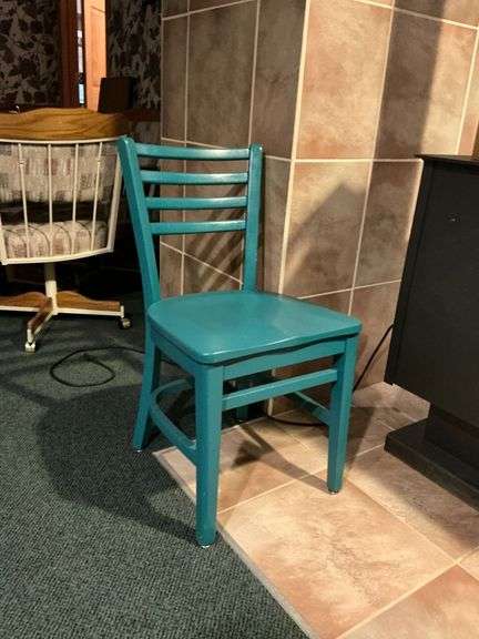 Wooden painted kitchen chair image
