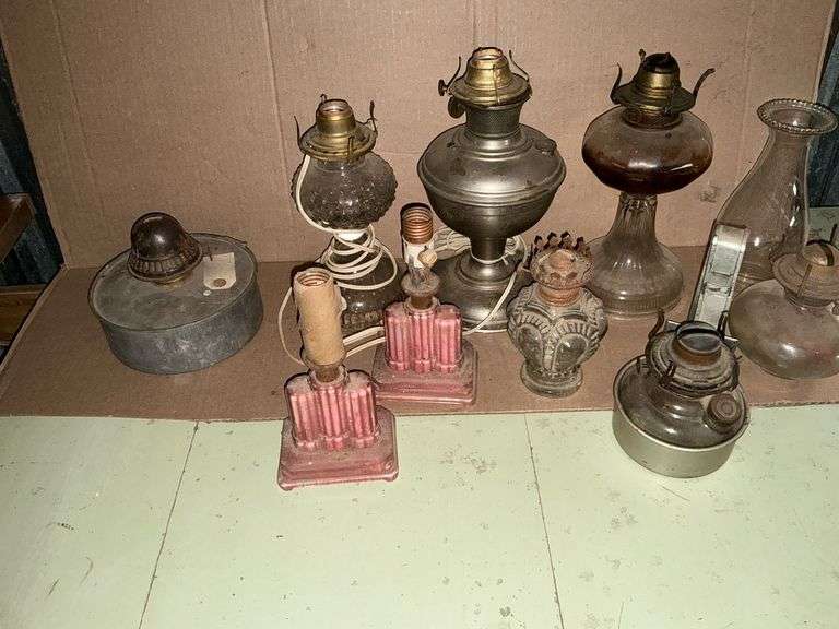 Oil lamps, some electrified image