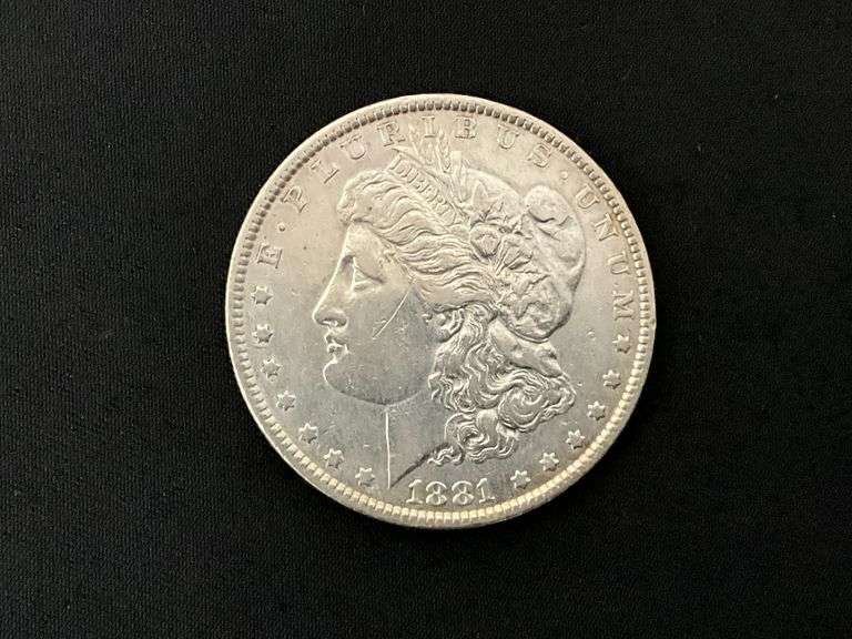 1881 Morgan silver dollar image