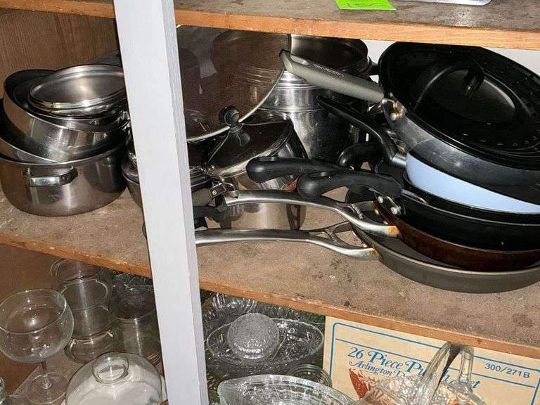 Pots, pans and skillets image