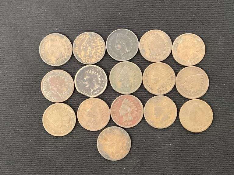 16 Indian head pennies image