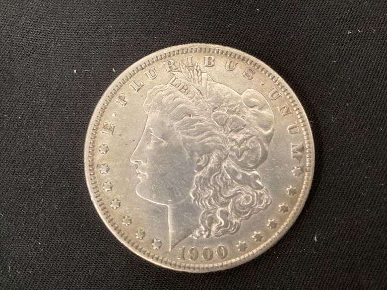 1900 Morgan silver dollar image