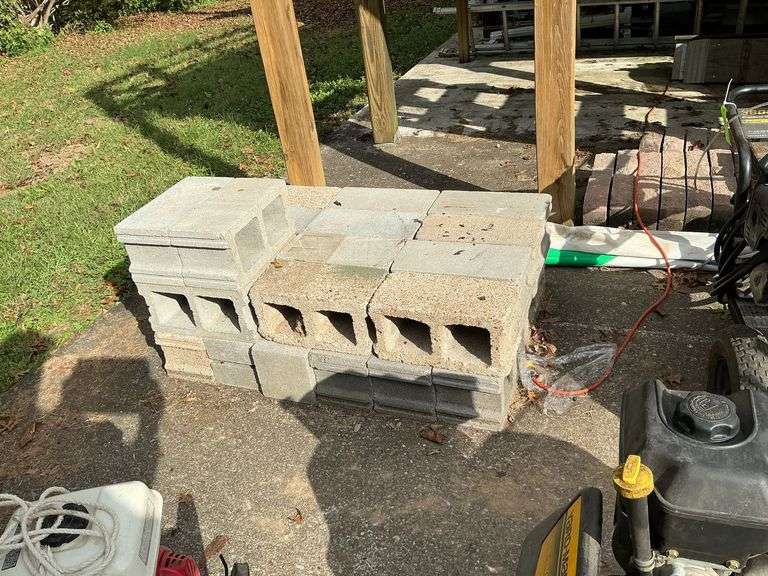 Concrete blocks, 26 +/-. image