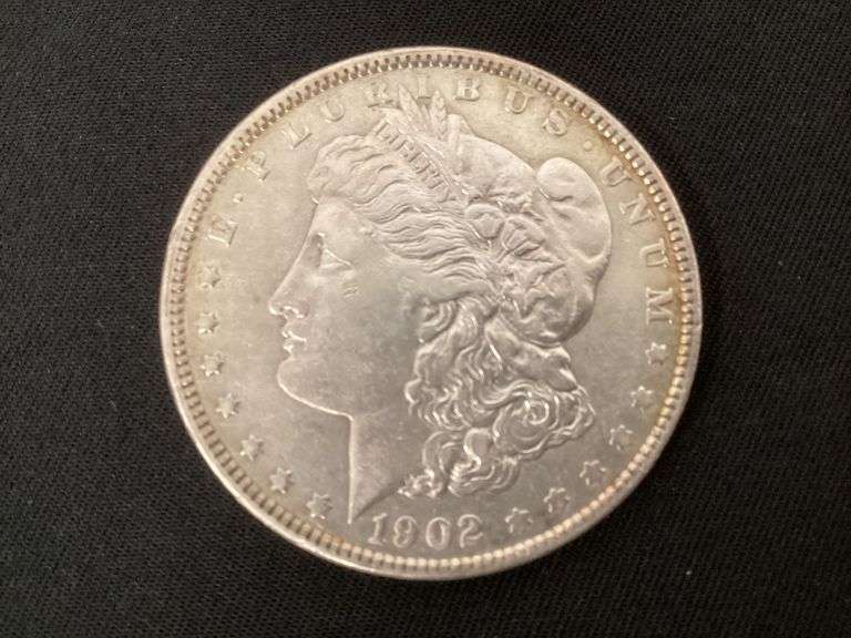 1902 Morgan silver dollar image