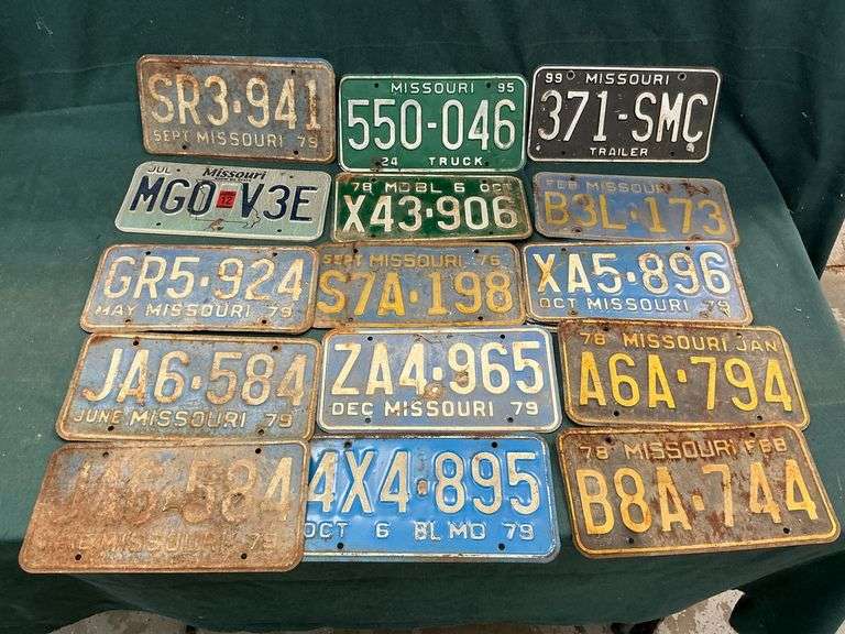 Missouri license plates image