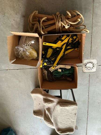 Light fixture, pet step, extension cords, escape ladders, etc. image