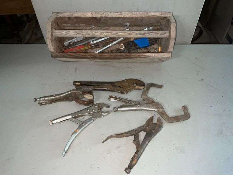 Vise Grips, hex wrenches, locking pliers image