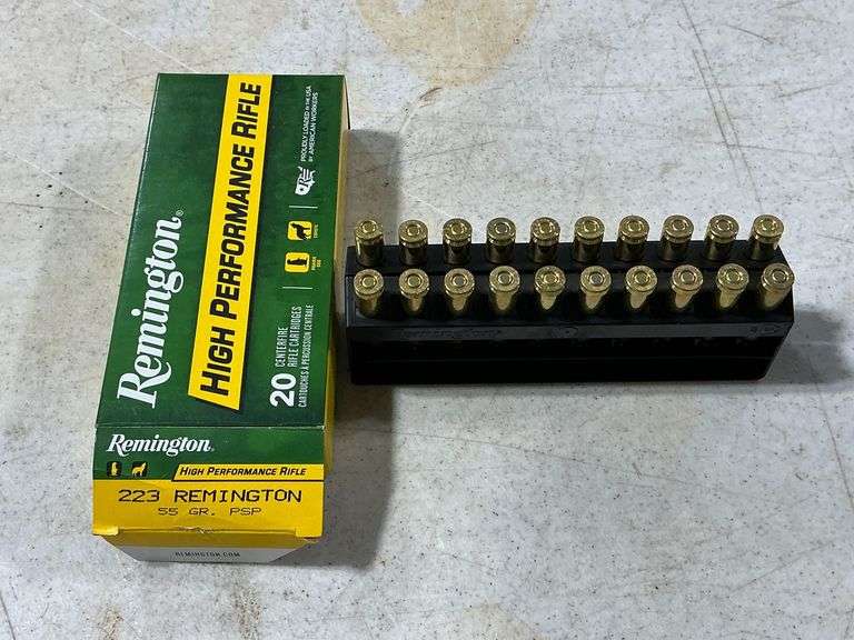 Remington .223 rifle shells 55 gr image