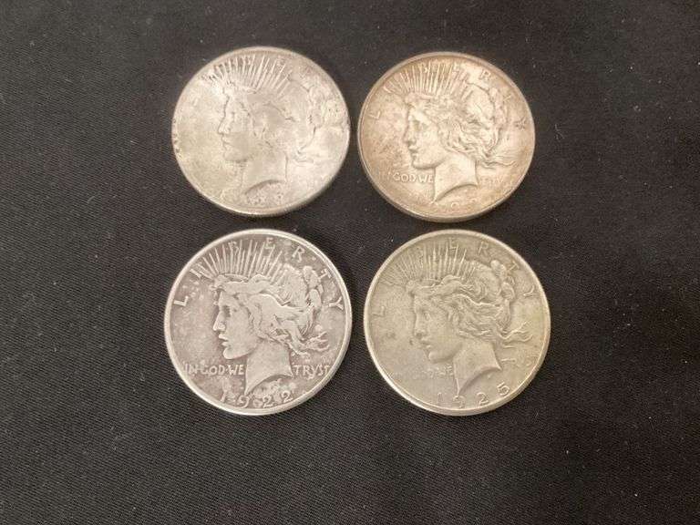 Peace silver dollars image