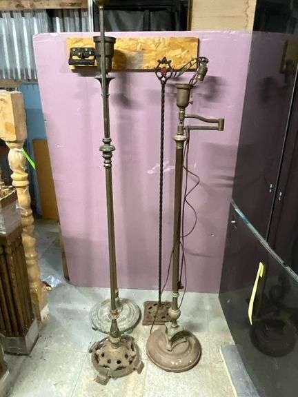 4 vintage floor lamps all need work image