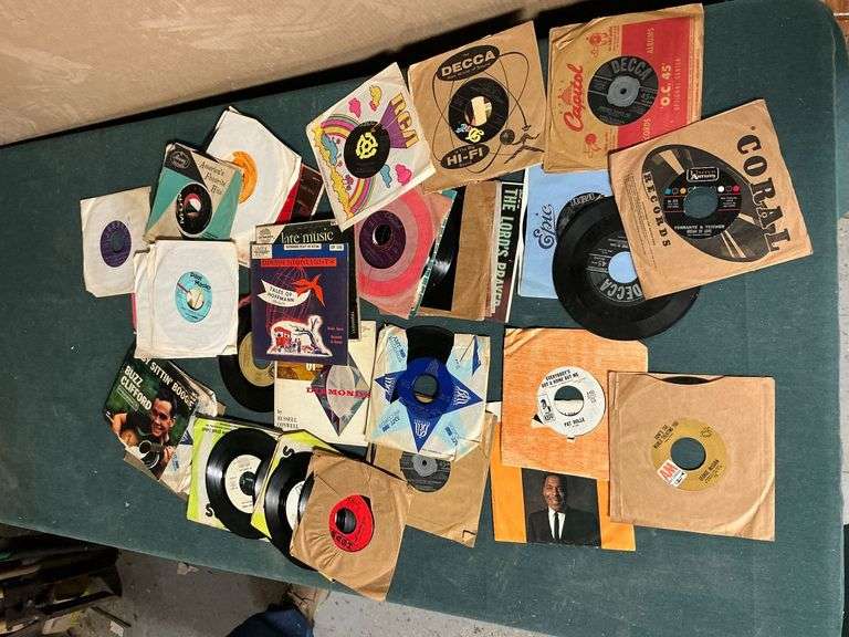 Collection of 45 records image