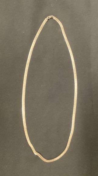 925 Italy herringbone necklace, 24" L image