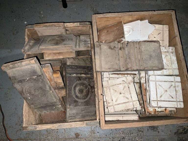 Decorative wood trim pieces. image