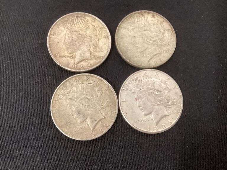 Peace silver dollars image