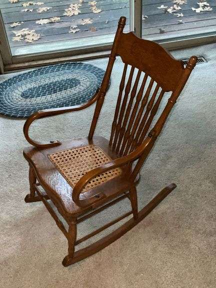 Antique child's rocker, 12" seat height. image
