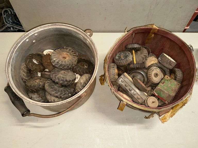 Assortment of toy wheels image