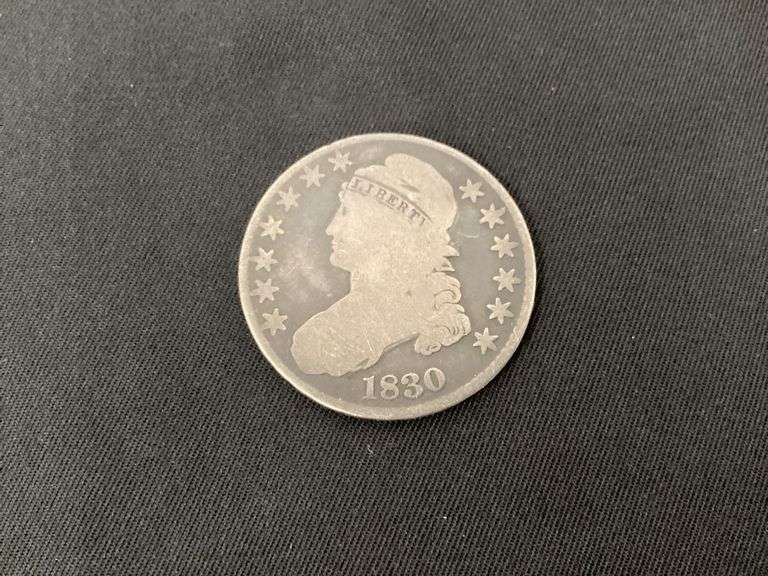 1830 bust half dollar, about good image