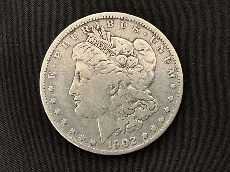1902 Morgan silver dollar image