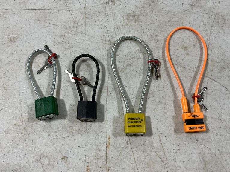 Assortment of 4 gun locks image
