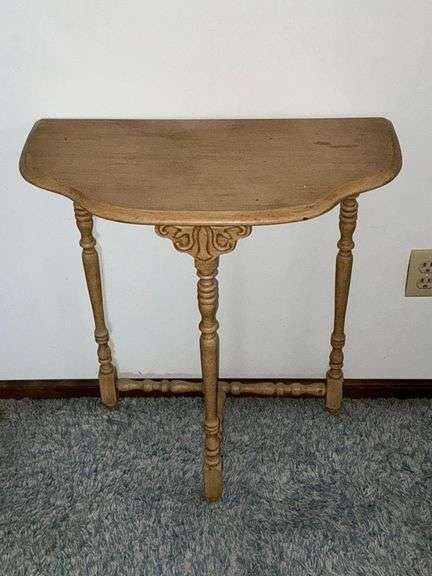 Wooden half table image