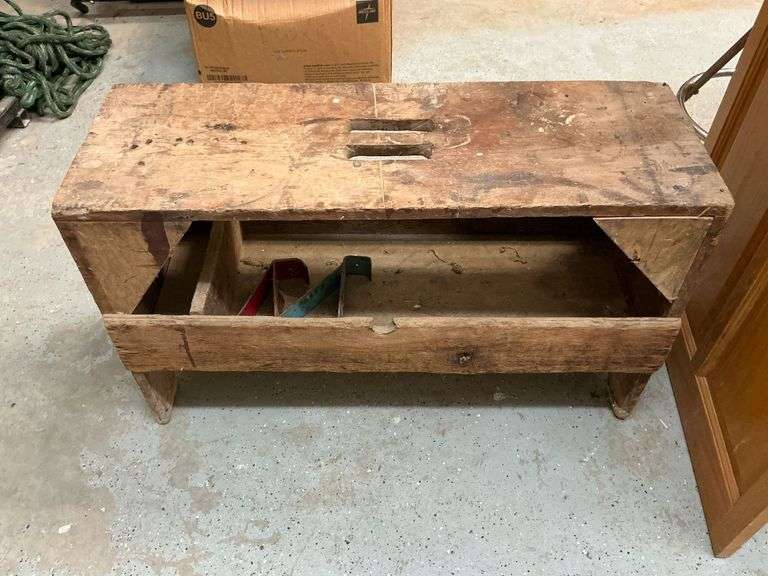 Homemade wooden tool box image