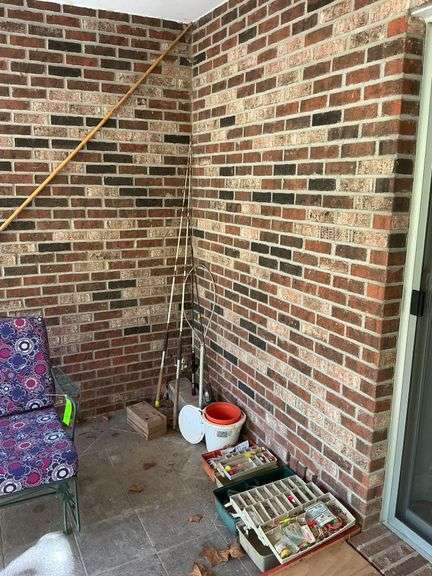 (2) 6' Catfish rods, 1 Zebco 888 reel image