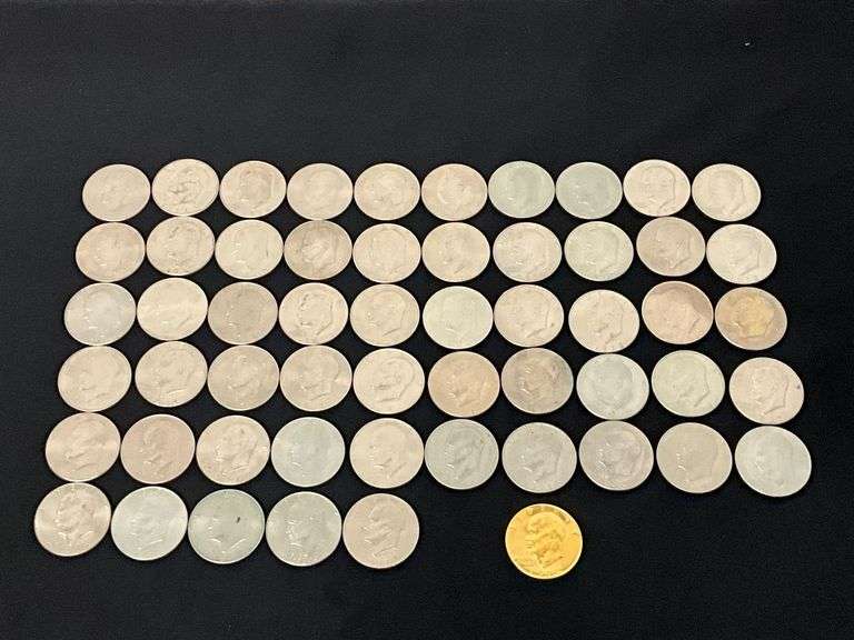 56 Eisenhower dollars image